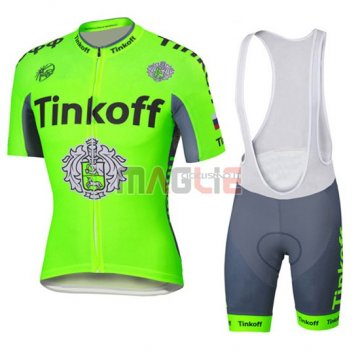 Maglia Thinkoff manica corta 2016 verde e grigio