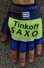 2016 Saxo Bank Tinkoff Guanto Ciclismo Blu