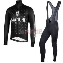 Maglia Bianchi Milano FT Manica Lunga 2019 Nero Bianco