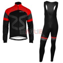 Maglia Nalini Manica Lunga 2019 Nero Rosso