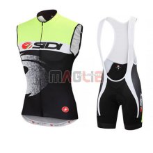 Gilet antivento Castelli 2016 nero e verde