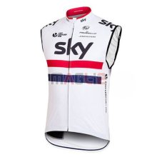 Gilet antivento Sky 2016 bianco e rosso