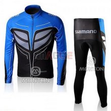 Maglia Shimano manica lunga 2010 blu e nero