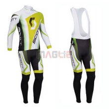 Maglia Scott manica lunga 2013 bianco e giallo