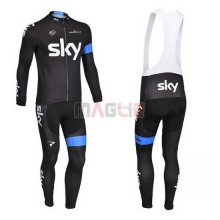 Maglia Sky manica lunga 2013 blu e nero