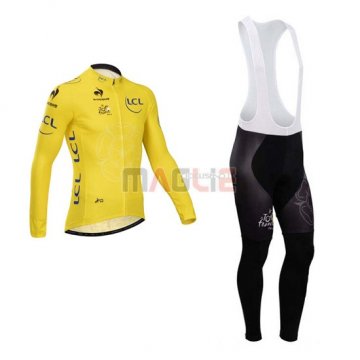 Maglia Tour de France manica lunga 2014 giallo