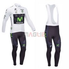 Maglia Movistar manica lunga 2013 bianco