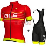 Maglia ALE Manica Corta 2018 Rosso e Giallo