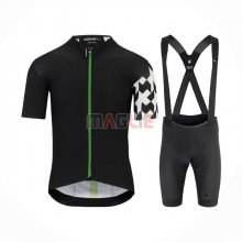 Maglia Assos Manica Corta 2021 Nero Bianco Verde