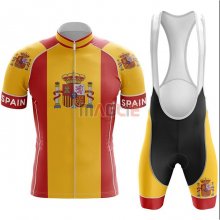 Maglia Campione Spagna Manica Corta 2020 Rosso Giallo