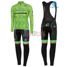 Maglia Cannondale manica lunga 2016 nero e verde