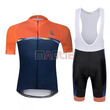 Maglia Chomir Manica Corta 2019 Arancione Spento Blu