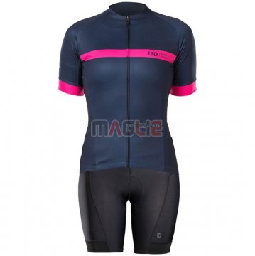 Maglia Donne Bontrage Manica Corta 2020 Fuxia Spento Blu