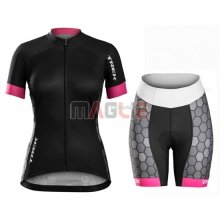 Maglia Donne Trek manica corta 2016 nero e bianco