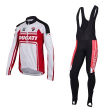 Maglia Ducati Manica Lunga 2016 bianco e rosso