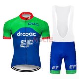 Maglia EF Education First Manica Corta 2019 Verde Blu