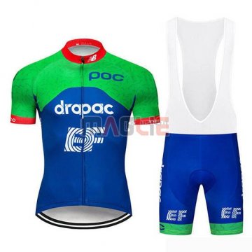 Maglia EF Education First Manica Corta 2019 Verde Blu