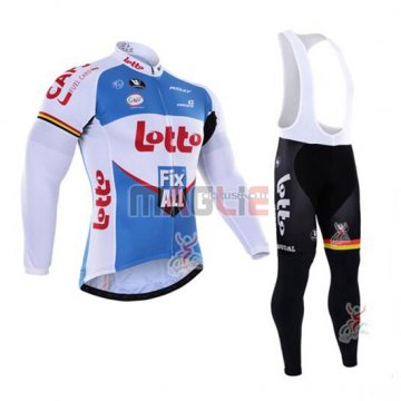 Maglia Lotto manica lunga 2016 bianco e blu