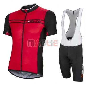 Maglia Nalini manica corta 2016 nero e rosso