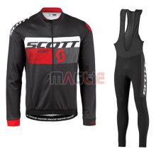 Maglia Scott manica lunga 2016 rosso e nero