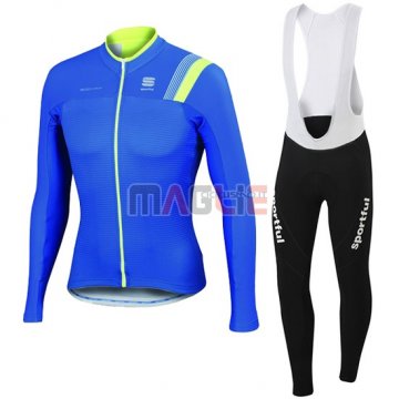 Maglia Sportful manica lunga 2016 blu e verde