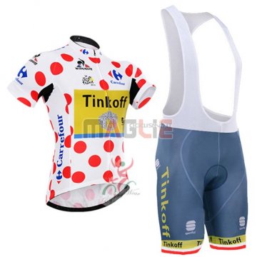 Maglia Tinkoff manica corta 2016 bianco e rosso