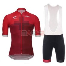 Maglia Tour de Suisse Manica Corta 2018 Cross Rosso