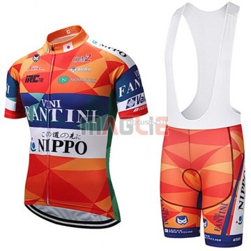 Maglia Vini Fantini Manica Corta 2018 Arancione e Blu