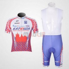 Maglia Katusha manica corta 2011 bianco e rosso