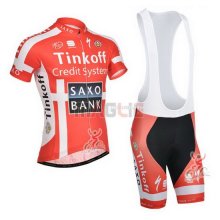 Maglia SaxoBank manica corta 2014 rosso