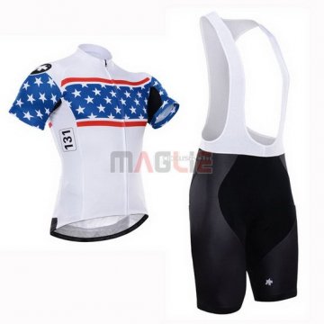 Maglia Assos manica corta 2015 bianco e blu