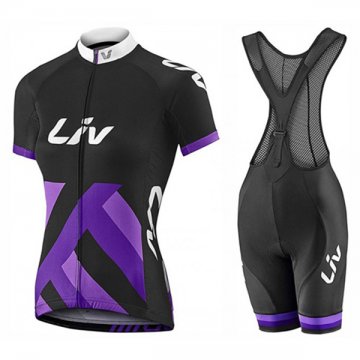 2017 Maglia Donne Liv Race Day nero e viola