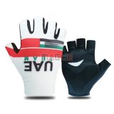 2021 UAE Guanti Corti Ciclismo Bianco Rosso