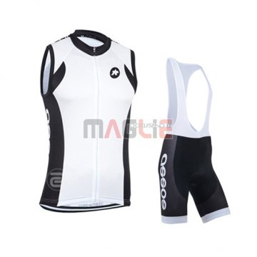 Gilet antivento Assos 2014 bianco e nero