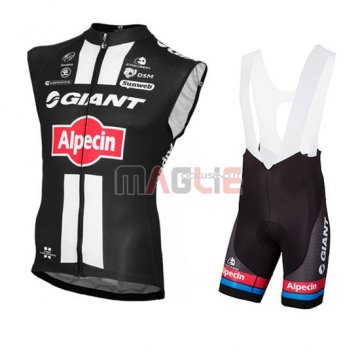 Gilet antivento Giant 2016 nero e rosso