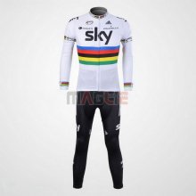 Maglia Sky manica lunga 2012 rosso e bianco