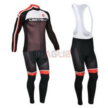 Maglia Castelli manica lunga 2013 nero e bianco