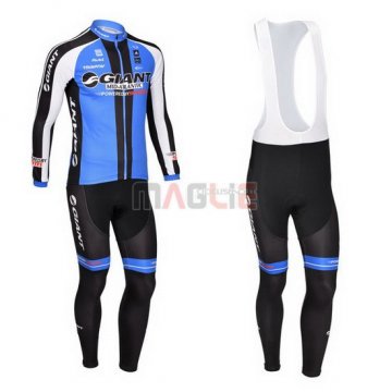 Maglia Giant manica lunga 2013 nero e blu