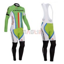 Maglia Cannondale manica lunga 2014 verde e rosso