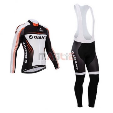 Maglia Giant manica lunga 2014 bianco e nero