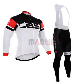 Maglia Castelli manica lunga 2015 bianco e nero