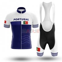 Maglia Campione Portugal Manica Corta 2020 Bianco Blu