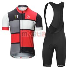 Maglia Castelli manica corta 2016 rosso e nero