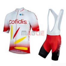 Maglia Cofidis Manica Corta 2019 Rosso Bianco