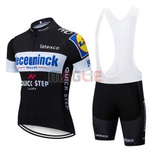 Maglia Deceuninck Quick Step Manica Corta 2019 Nero Bianco
