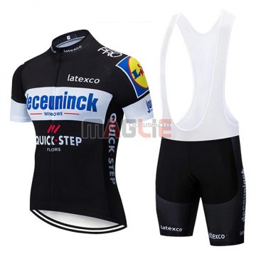 Maglia Deceuninck Quick Step Manica Corta 2019 Nero Bianco