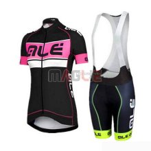 Maglia Donne ALE Manica Corta 2019 Nero Rosa