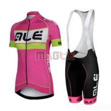Maglia Donne ALE Manica Corta 2019 Rosa Grigio