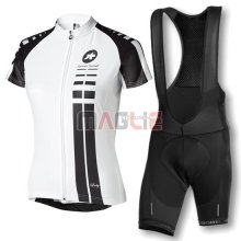 Maglia Donne Assos manica corta 2016 nero e bianco