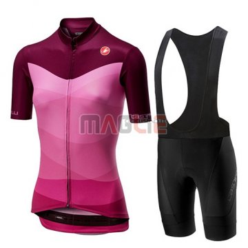 Maglia Donne Castelli Tabula Manica Corta 2019 Rosa